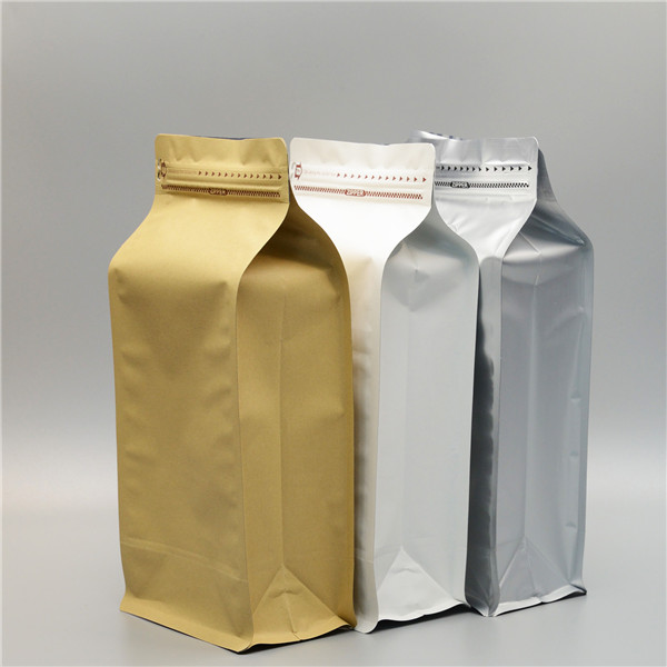 custom coffee flat bottom pouch