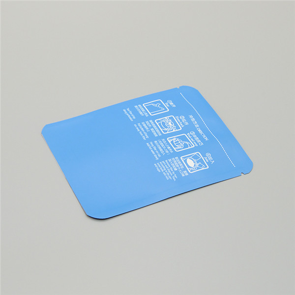 white three side seal pouch