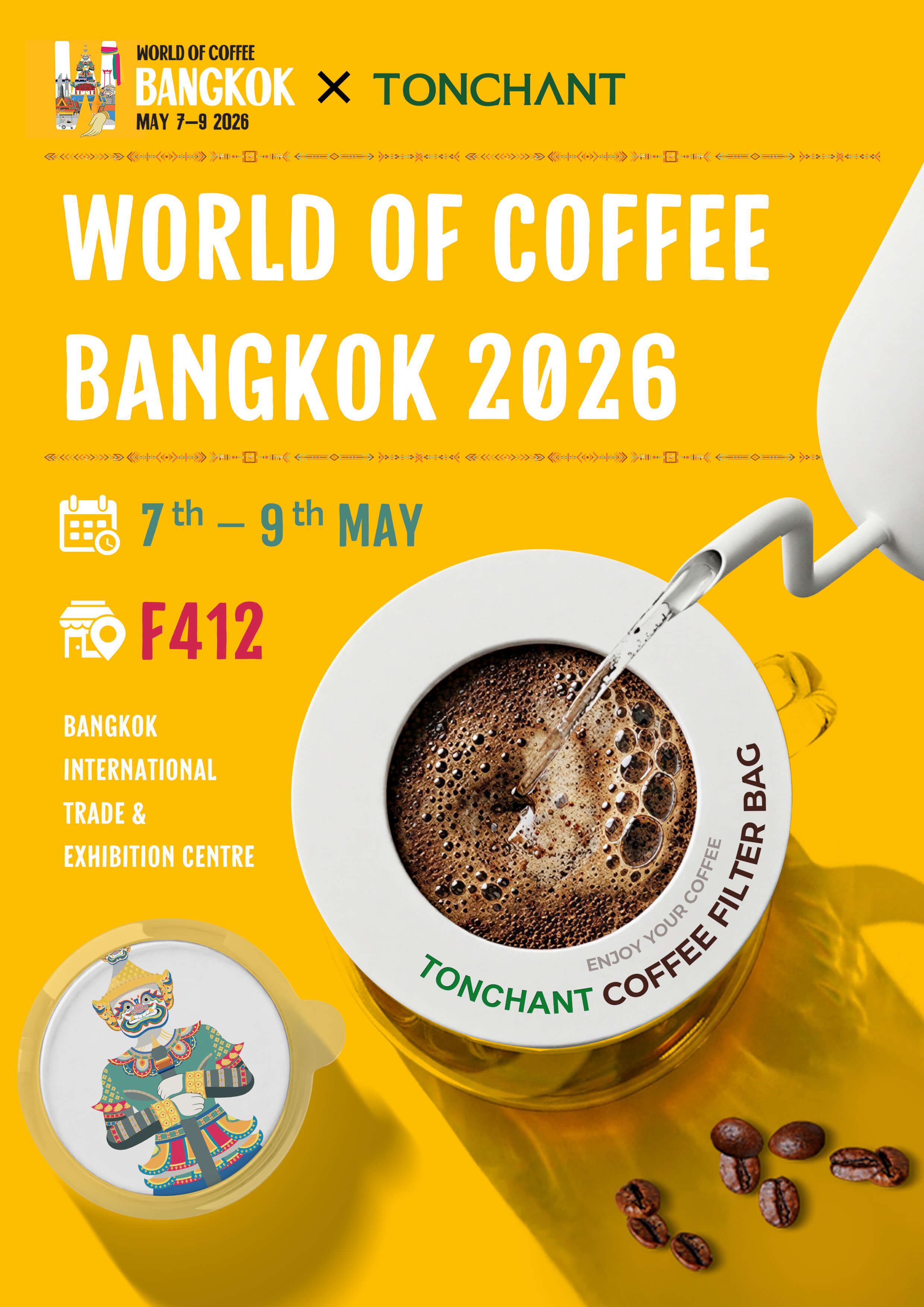 World of Coffee Bangkok 2026 TONCHANT