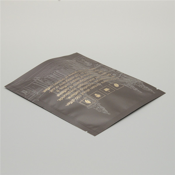 custom three side seal aluminum foil flat bag